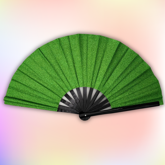 Emerald Glitter Fan