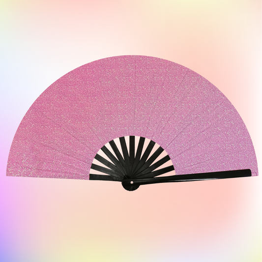 Pink Glitter Fan